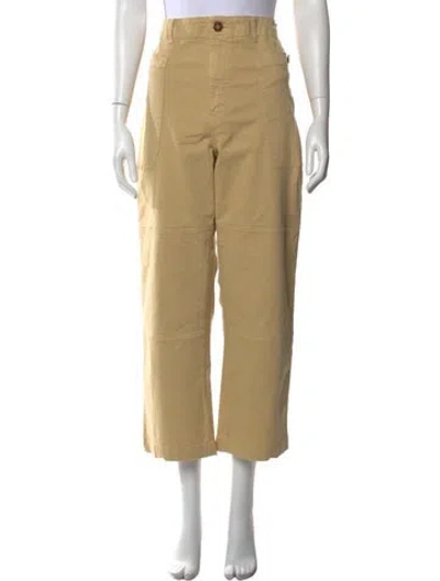 Pre-owned Frame Wide Leg Pants In Neutral