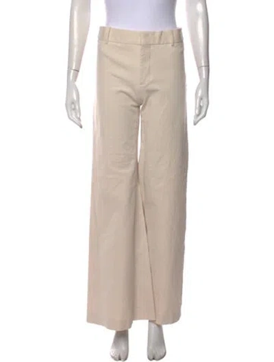 Pre-owned Frame Wide Leg Pants In Neutral