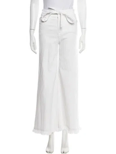 Pre-owned Frame Wide Leg Pants In Neutral