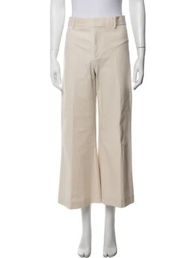 Pre-owned Frame Wide Leg Pants In Neutral