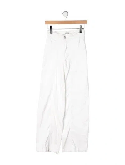 Pre-owned Frame Wide Leg Pants In Neutrals
