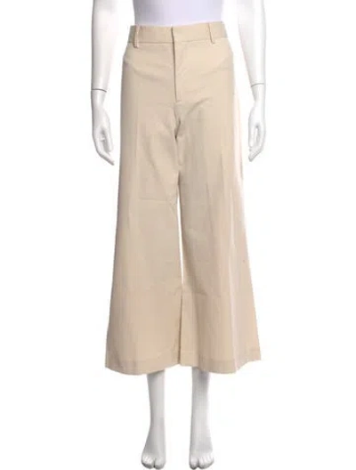 Pre-owned Frame Wide Leg Pants In Neutrals
