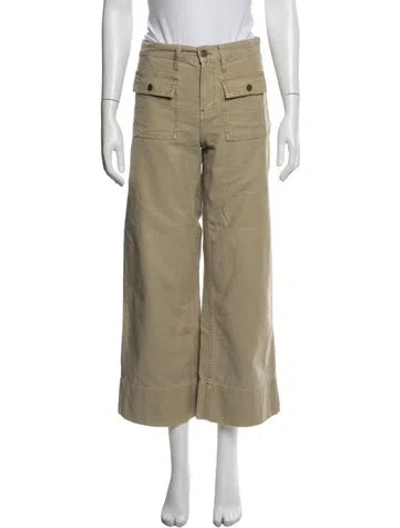 Pre-owned Frame Wide Leg Pants In Neutrals