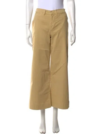 Pre-owned Frame Wide Leg Pants In Neutrals