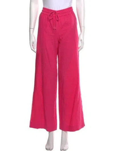 Pre-owned Frame Wide Leg Pants In Pink