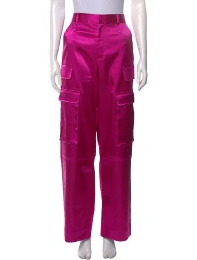 Pre-owned Frame Wide Leg Pants In Pink