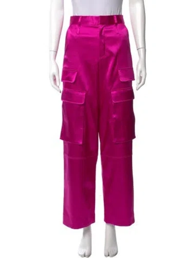 Pre-owned Frame Wide Leg Pants In Pink