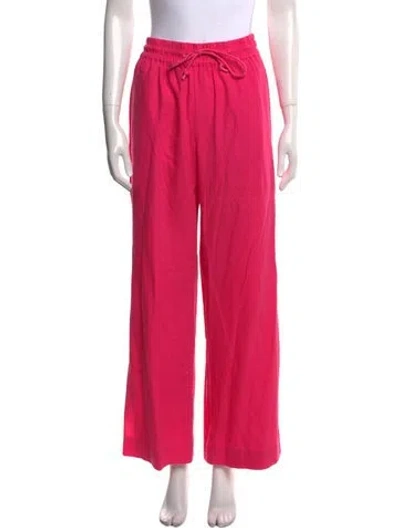 Pre-owned Frame Wide Leg Pants In Pink