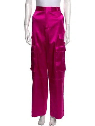 Pre-owned Frame Wide Leg Pants In Pink