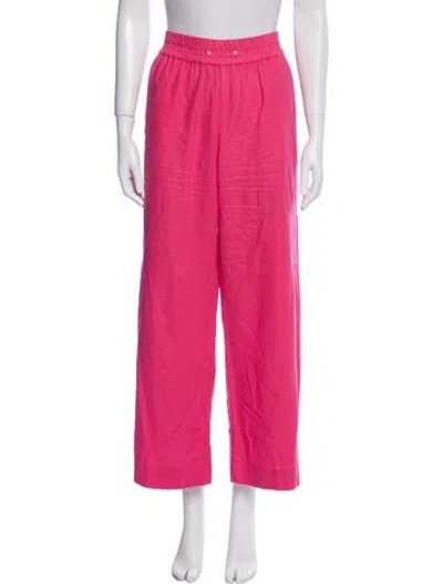 Pre-owned Frame Wide Leg Pants In Pink