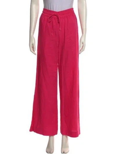 Pre-owned Frame Wide Leg Pants In Pink
