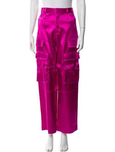 Pre-owned Frame Wide Leg Pants In Pink