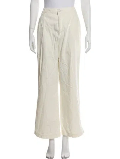 Pre-owned Frame Wide Leg Pants In Pink