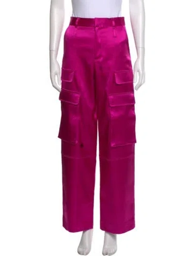 Pre-owned Frame Wide Leg Pants In Pink