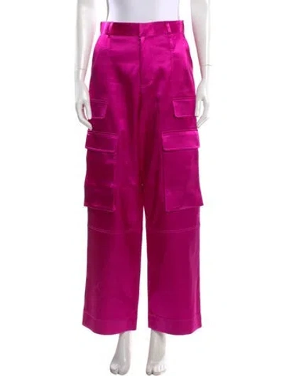 Pre-owned Frame Wide Leg Pants In Pink