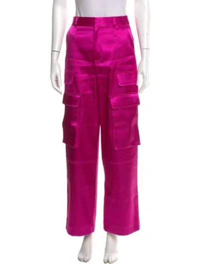 Pre-owned Frame Wide Leg Pants In Pink