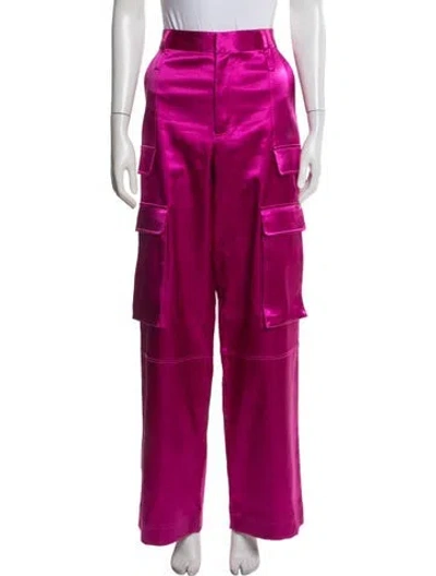 Pre-owned Frame Wide Leg Pants In Pink