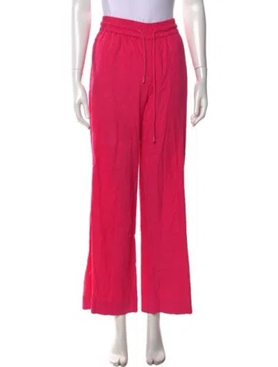 Pre-owned Frame Wide Leg Pants In Pink