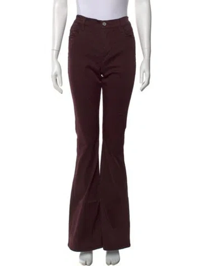 Pre-owned Frame Wide Leg Pants In Purple