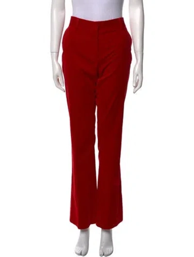 Pre-owned Frame Wide Leg Pants In Red