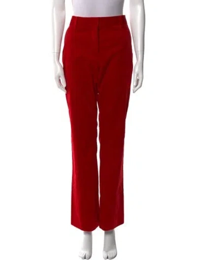 Pre-owned Frame Wide Leg Pants In Red