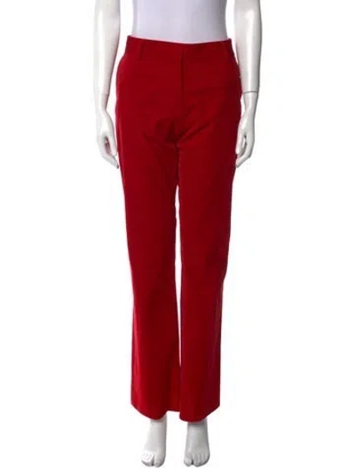 Pre-owned Frame Wide Leg Pants In Red