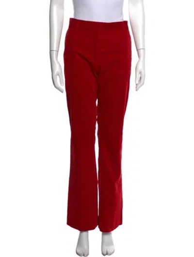 Pre-owned Frame Wide Leg Pants In Red