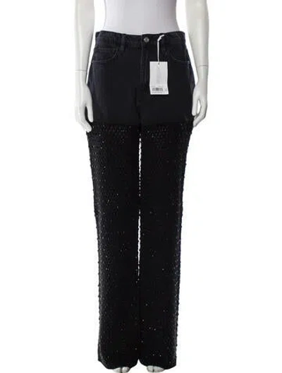 Pre-owned Frame Wide Leg Pants W/ Tags In Black
