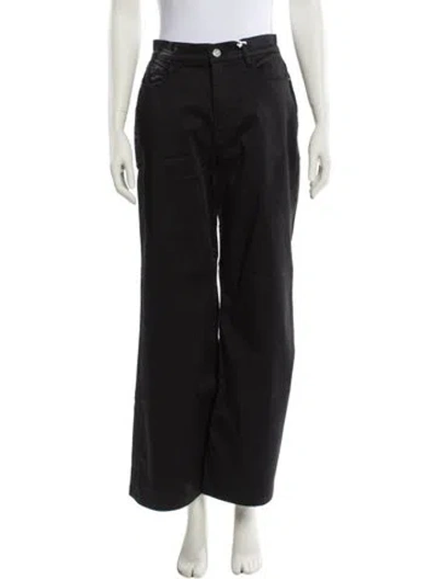 Pre-owned Frame Wide Leg Pants W/ Tags In Black