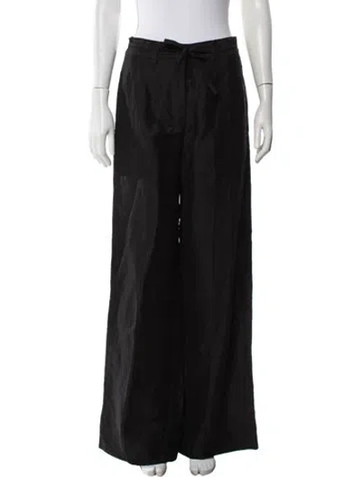 Pre-owned Frame Wide Leg Pants W/ Tags In Black