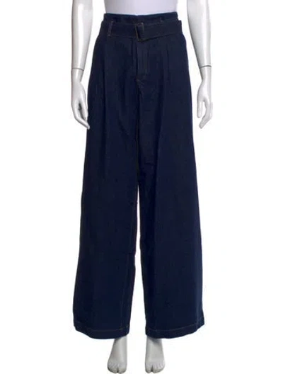 Pre-owned Frame Wide Leg Pants W/ Tags In Blue