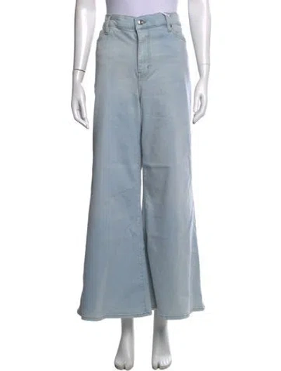 Pre-owned Frame Wide Leg Pants W/ Tags In Blue