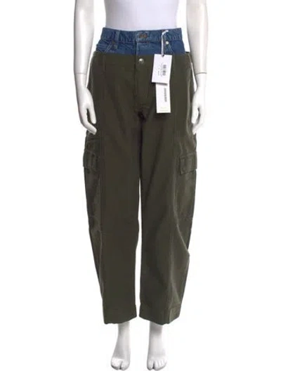 Pre-owned Frame Wide Leg Pants W/ Tags In Green