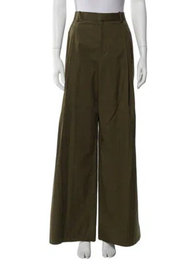 Pre-owned Frame Wide Leg Pants W/ Tags In Green