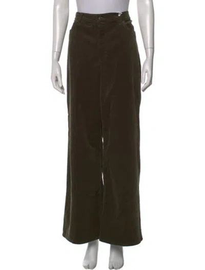 Pre-owned Frame Wide Leg Pants W/ Tags In Green
