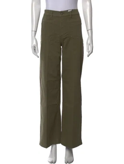 Pre-owned Frame Wide Leg Pants W/ Tags In Green