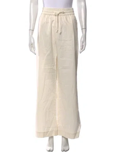 Pre-owned Frame Wide Leg Pants W/ Tags In White