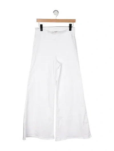 Pre-owned Frame Wide Leg Pants In White