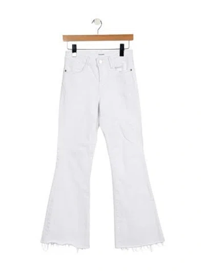 Pre-owned Frame Wide Leg Pants In White