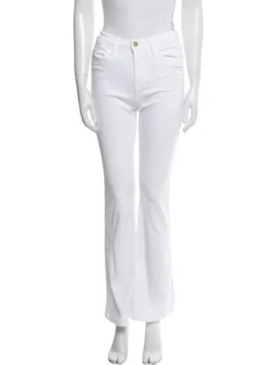 Pre-owned Frame Wide Leg Pants In White