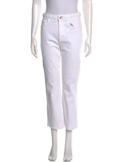 Pre-owned Frame Wide Leg Pants In White