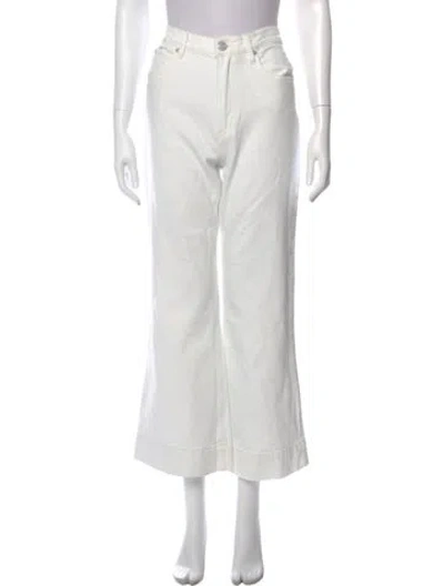 Pre-owned Frame Wide Leg Pants In White