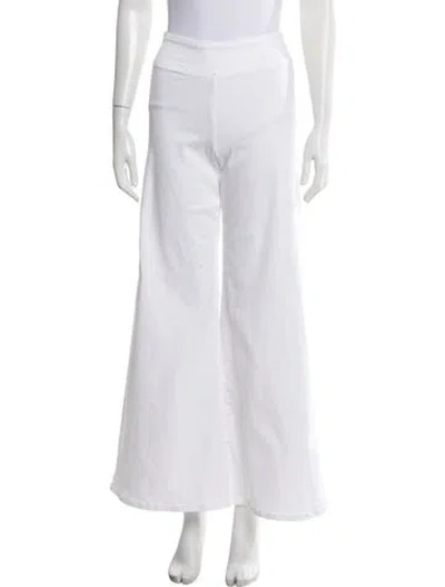 Pre-owned Frame Wide Leg Pants In White