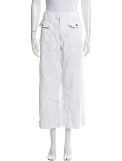 Pre-owned Frame Wide Leg Pants In White