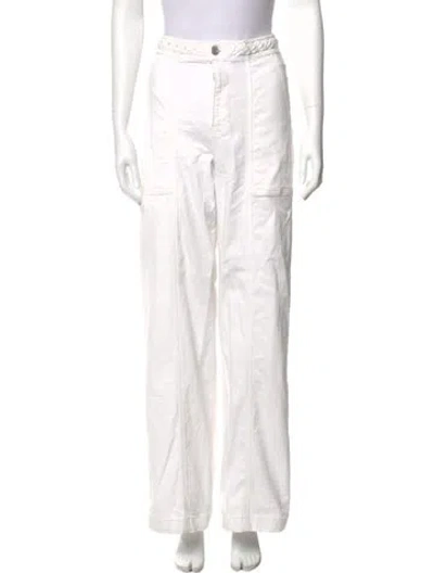 Pre-owned Frame Wide Leg Pants In White