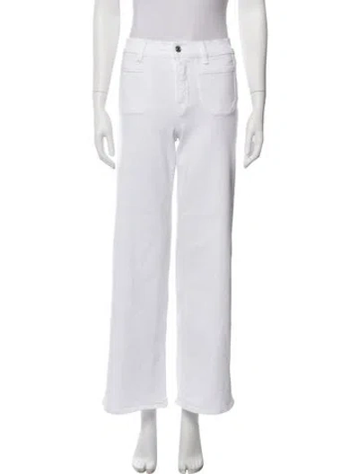 Pre-owned Frame Wide Leg Pants In White