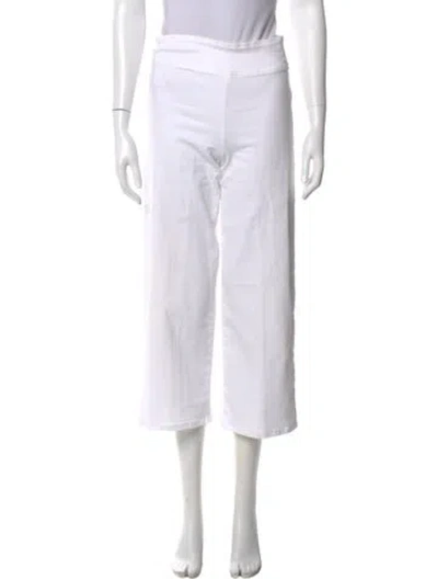 Pre-owned Frame Wide Leg Pants In White
