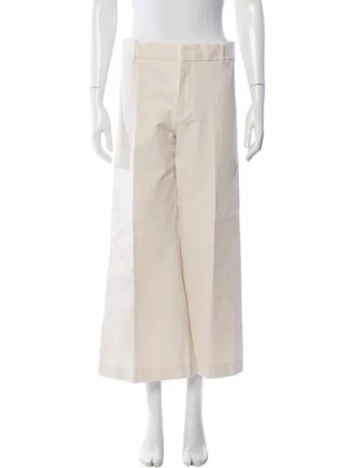 Pre-owned Frame Wide Leg Pants In White