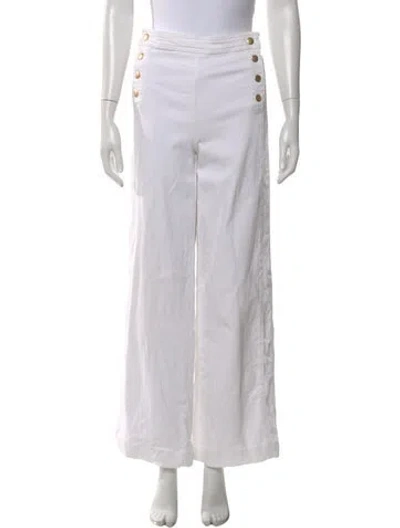 Pre-owned Frame Wide Leg Pants In White