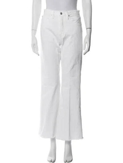 Pre-owned Frame Wide Leg Pants In White